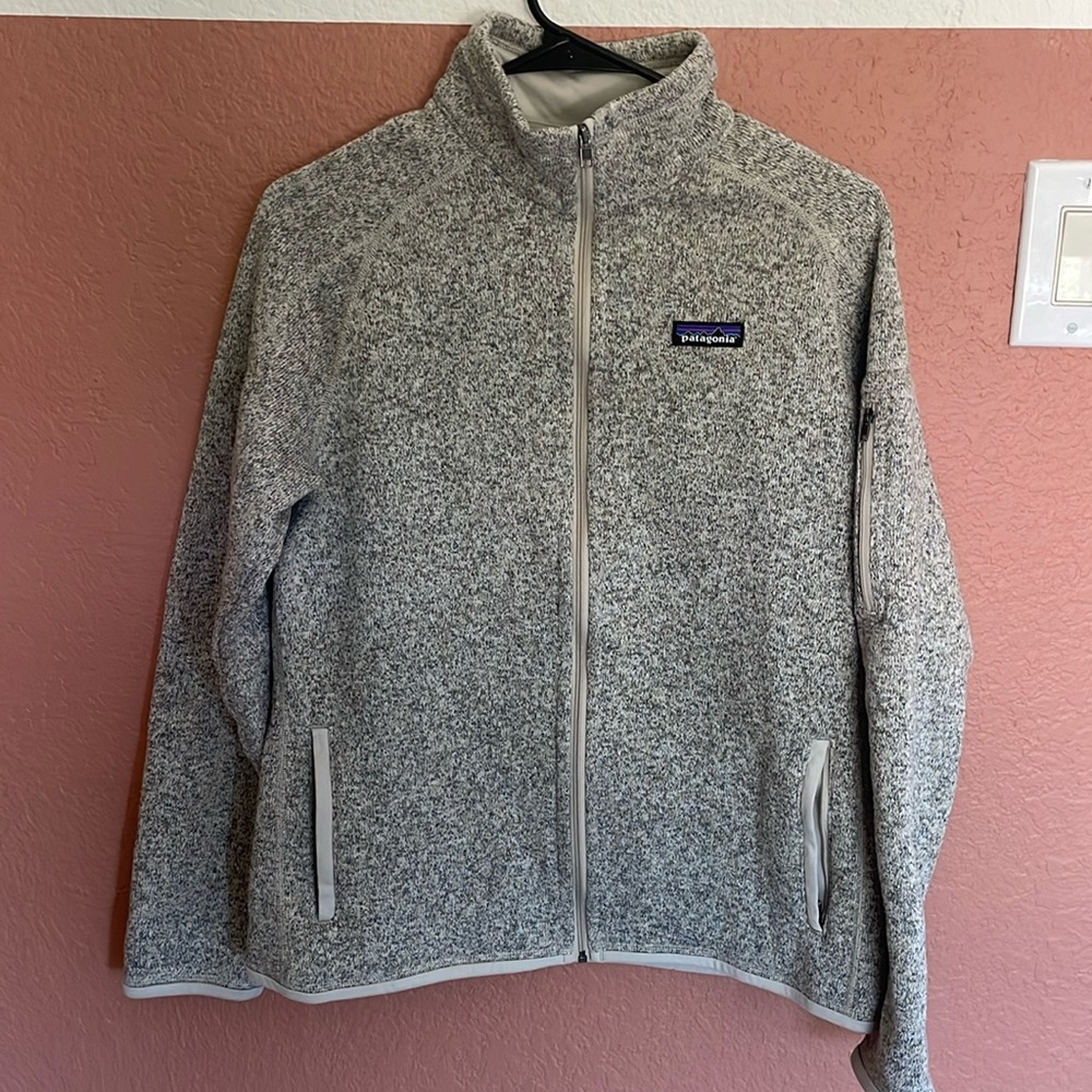 Women's Patagonia Jacket, Full Zip, Size L, Pelican